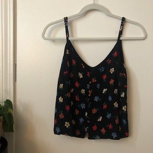 madewell adjustable floral tank top